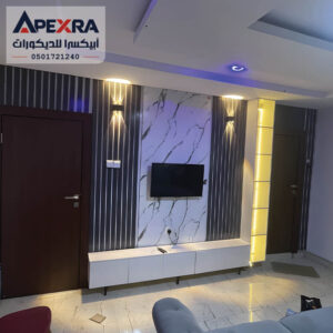 خلفية تلفزيون بديل رخام