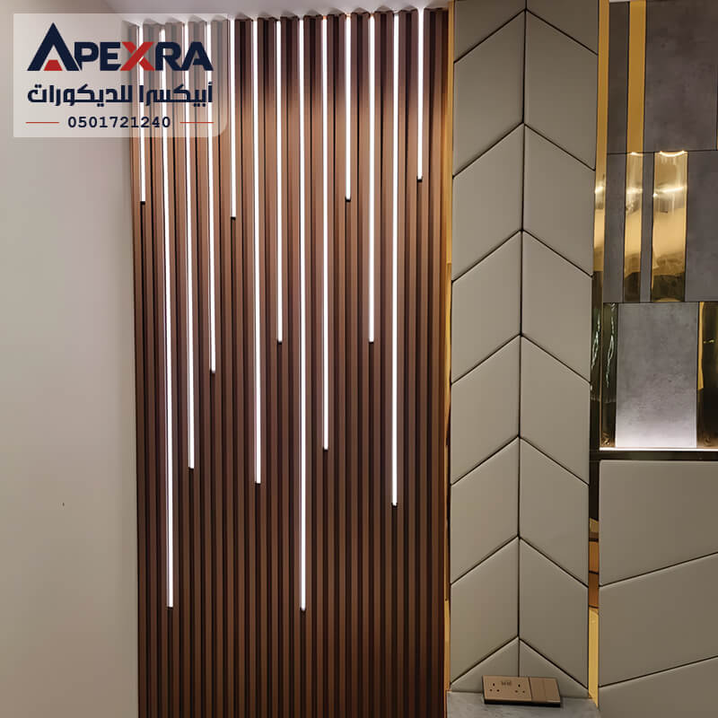 ديكور خلفيات سرير بديل الخشب